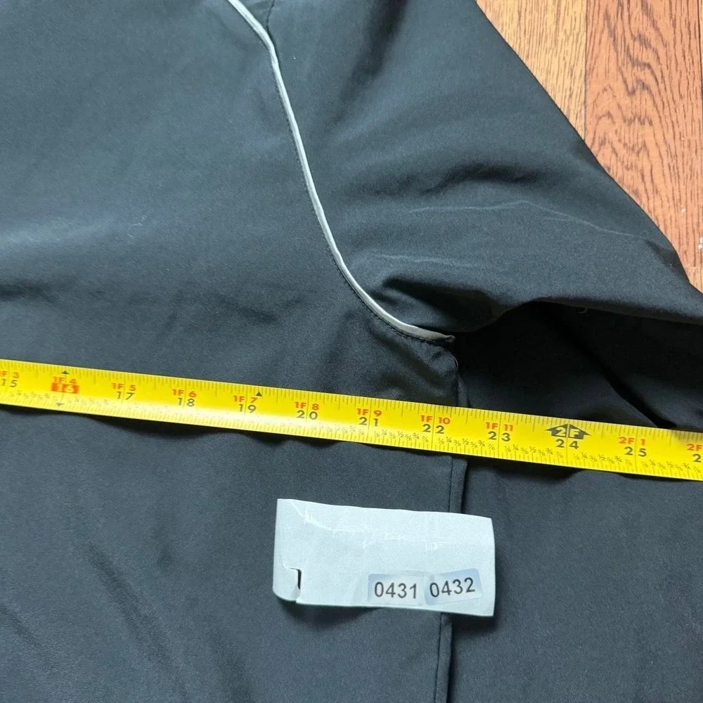 Nike Black Striped Vtg 90's Retro Tech Wind Breaker Jacket Medium